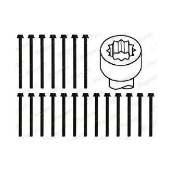 Jeu de boulons de culasse de cylindre PAYEN HBS466