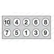 Jeu de boulons de culasse de cylindre PAYEN HBS544 - Visuel 2