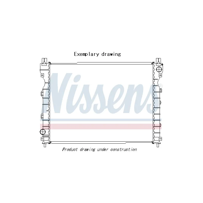 Radiateur, refroidissement du moteur NISSENS 606507