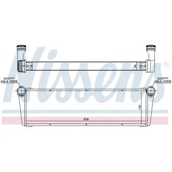 Radiateur, refroidissement du moteur NISSENS 606703