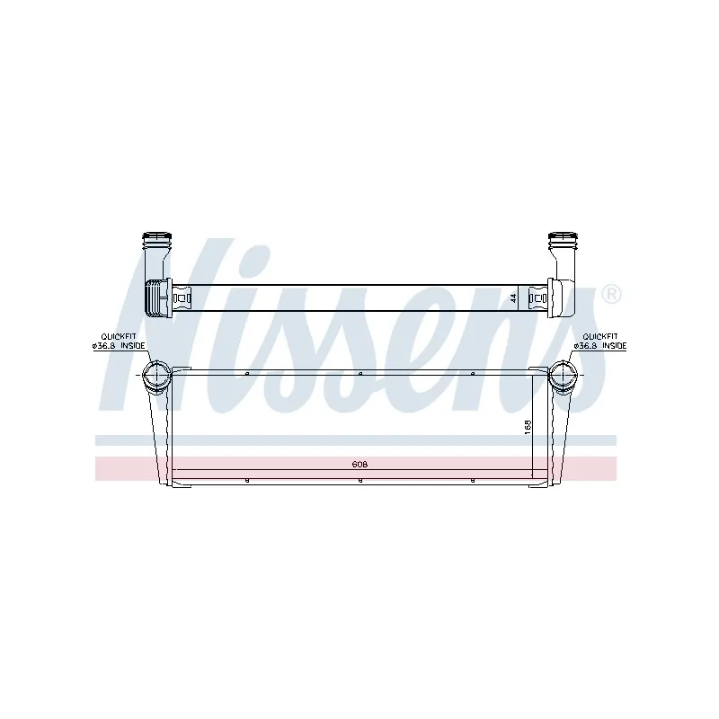 Radiateur, refroidissement du moteur NISSENS 606703