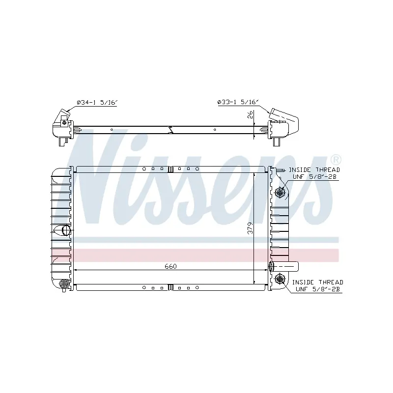 Radiateur, refroidissement du moteur NISSENS 609191