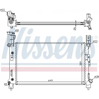 Radiateur, refroidissement du moteur NISSENS 60995A