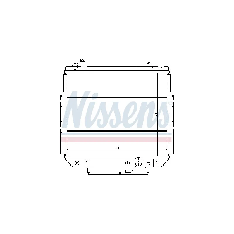 Radiateur, refroidissement du moteur NISSENS 61013