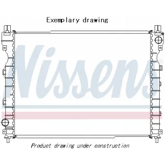 Radiateur, refroidissement du moteur NISSENS 61686