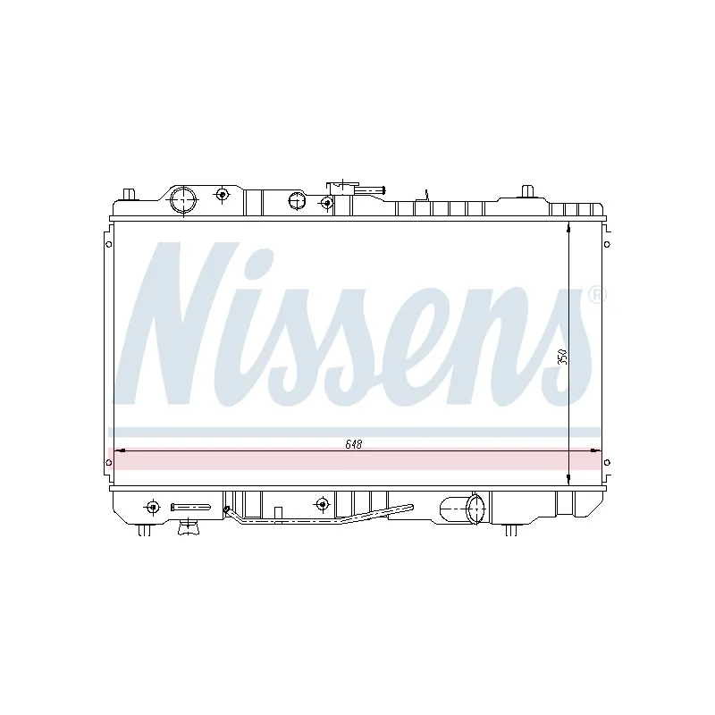 Radiateur, refroidissement du moteur NISSENS 62484