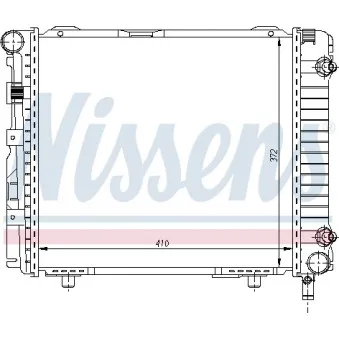 Radiateur, refroidissement du moteur NISSENS 62556