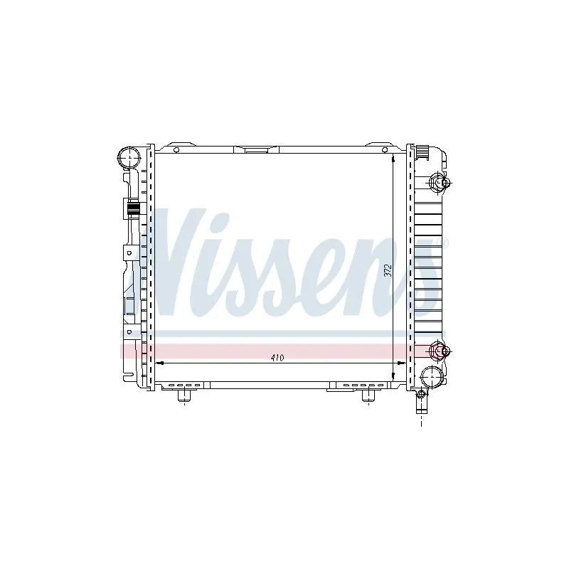 Radiateur, refroidissement du moteur NISSENS 62556