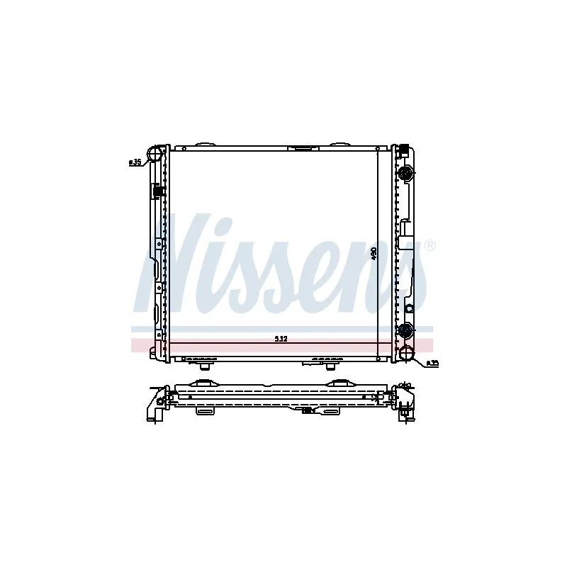 Radiateur, refroidissement du moteur NISSENS 62694A
