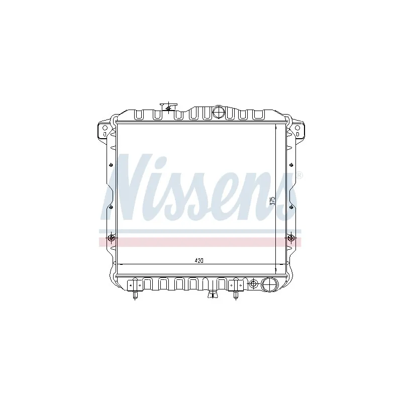 Radiateur, refroidissement du moteur NISSENS 62814