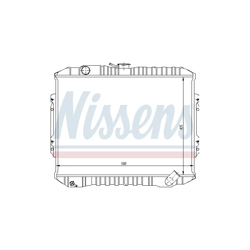 Radiateur, refroidissement du moteur NISSENS 62840