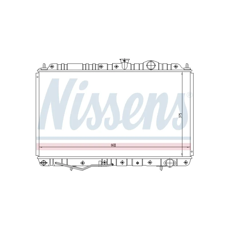 Radiateur, refroidissement du moteur NISSENS 62845
