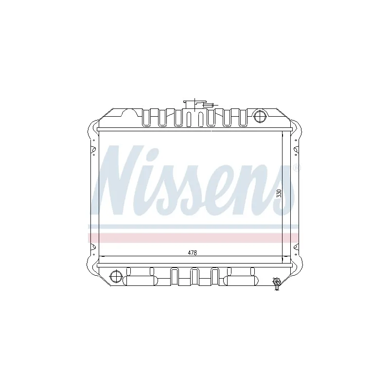 Radiateur, refroidissement du moteur NISSENS 62933