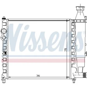 Radiateur, refroidissement du moteur NISSENS 63411