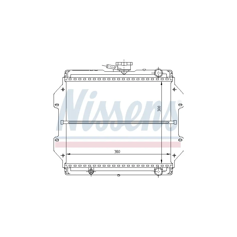 Radiateur, refroidissement du moteur NISSENS 64082