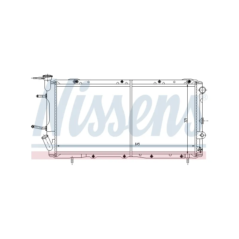 Radiateur, refroidissement du moteur NISSENS 64084