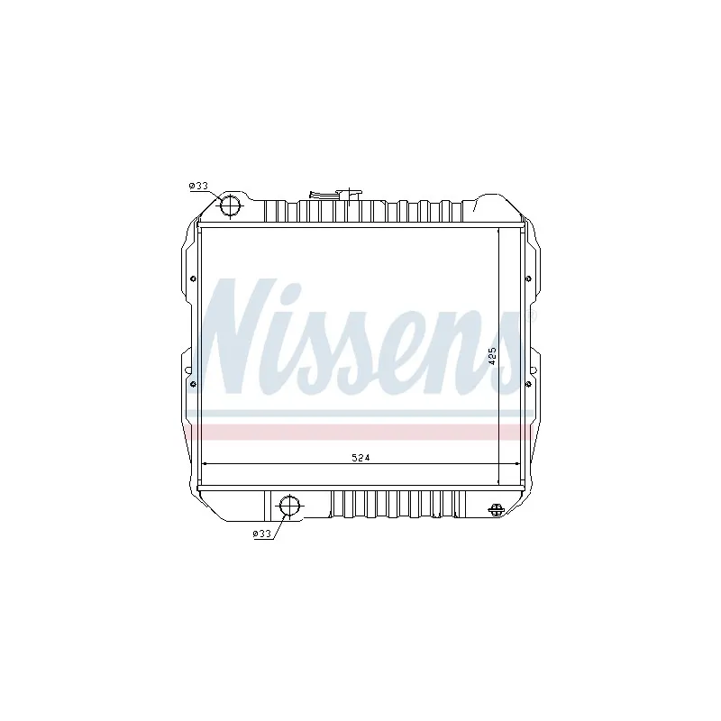Radiateur, refroidissement du moteur NISSENS 64614