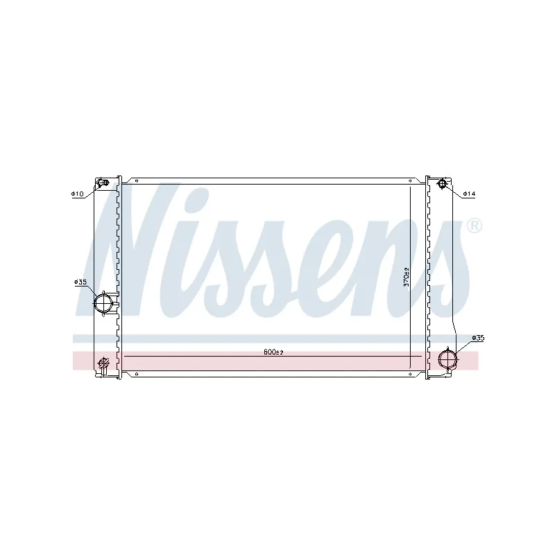 Radiateur, refroidissement du moteur NISSENS 646835