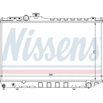 Radiateur, refroidissement du moteur NISSENS 64729