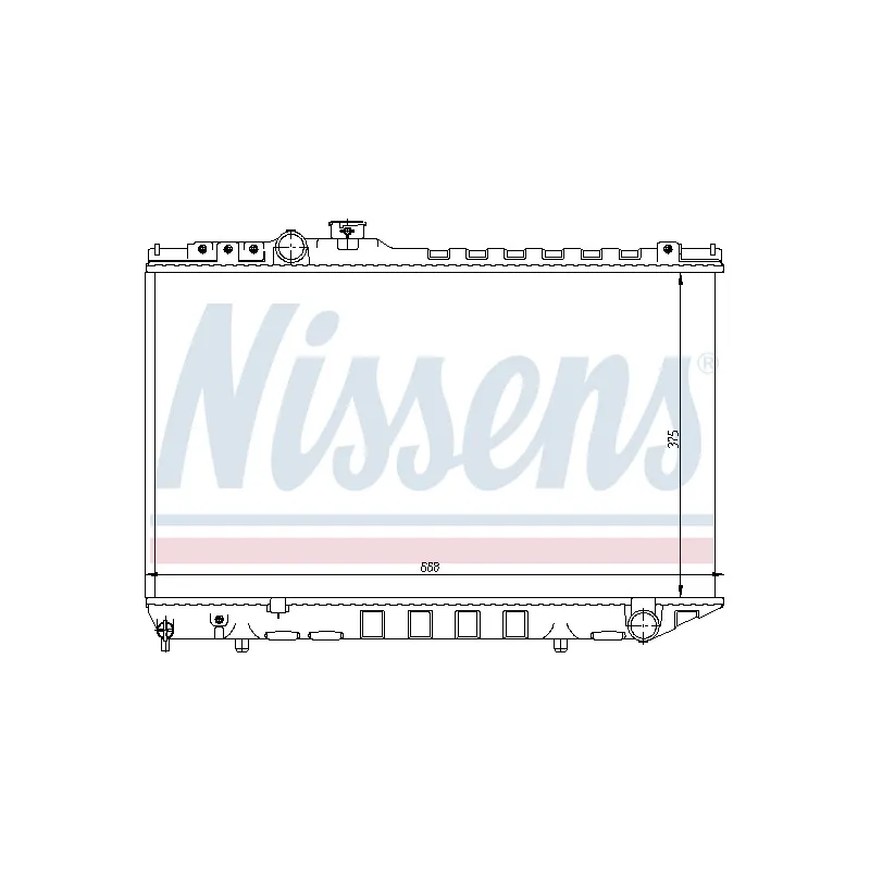 Radiateur, refroidissement du moteur NISSENS 64729