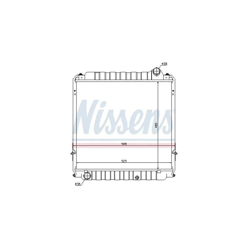 Radiateur, refroidissement du moteur NISSENS 64751