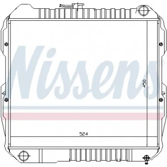 Radiateur, refroidissement du moteur NISSENS 64846