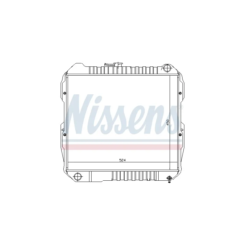 Radiateur, refroidissement du moteur NISSENS 64846