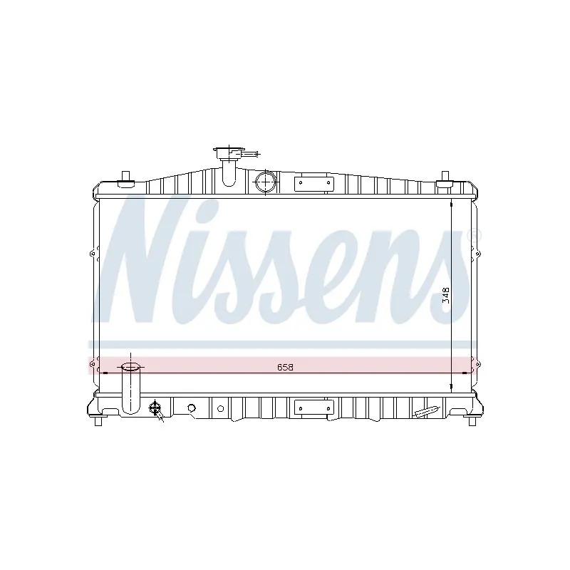 Radiateur, refroidissement du moteur NISSENS 68100
