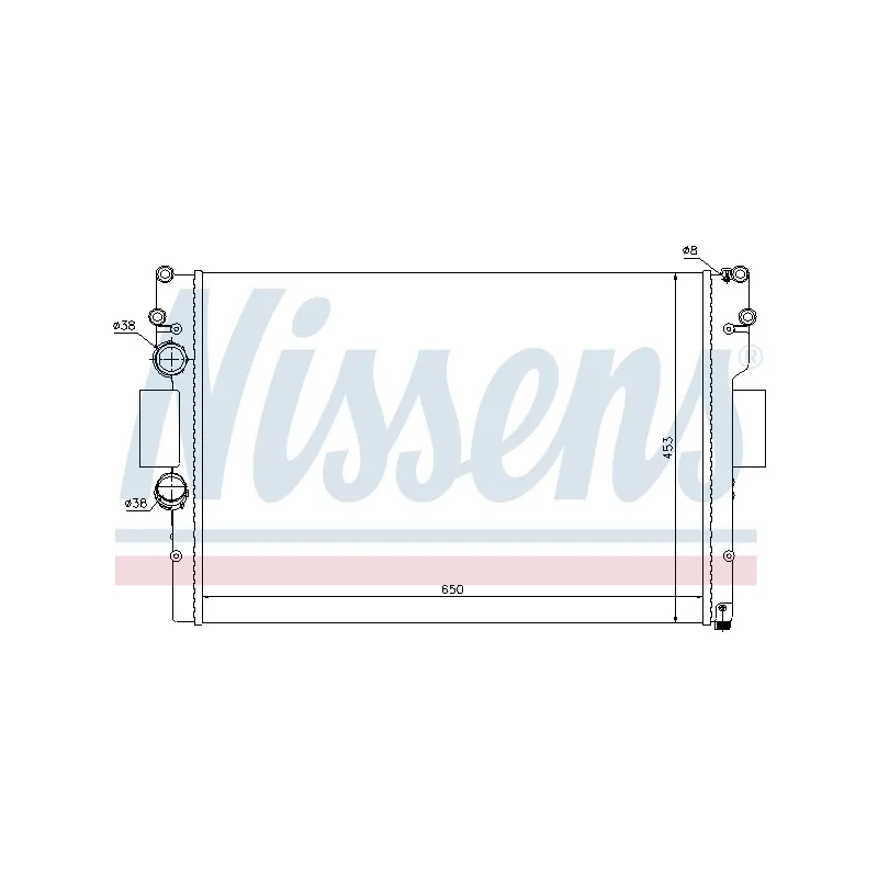 Radiateur, refroidissement du moteur NISSENS 690470