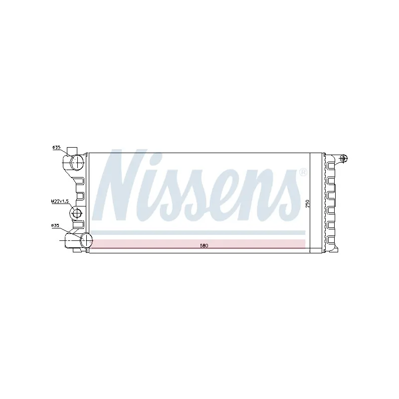 Radiateur, refroidissement du moteur NISSENS 690666