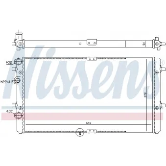 Radiateur, refroidissement du moteur NISSENS