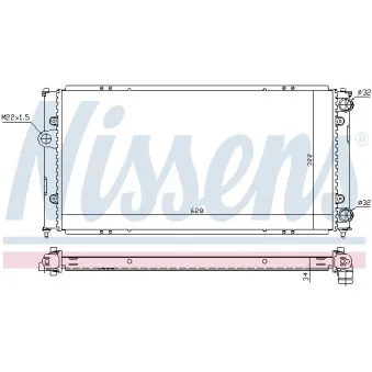 Radiateur, refroidissement du moteur NISSENS 691006