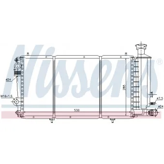 Radiateur, refroidissement du moteur NISSENS