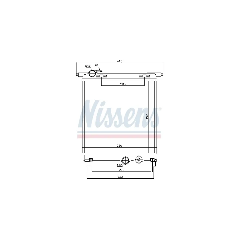 Radiateur, refroidissement du moteur NISSENS 692251