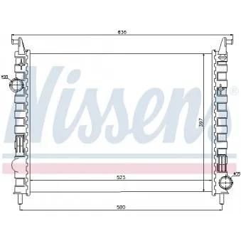 Radiateur, refroidissement du moteur NISSENS 692396
