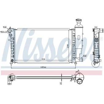 Radiateur, refroidissement du moteur NISSENS