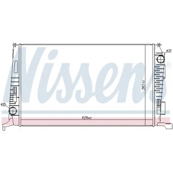 Radiateur, refroidissement du moteur NISSENS