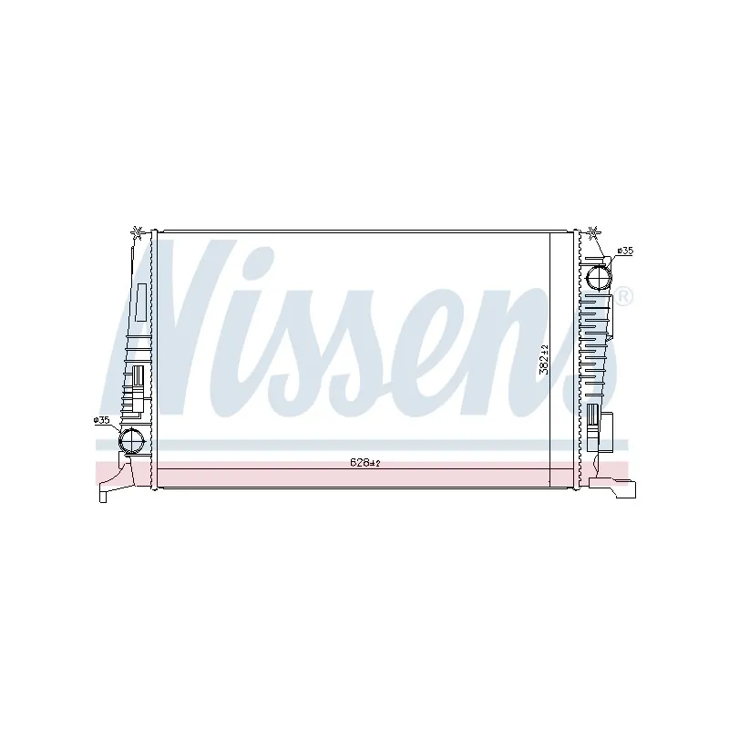 Radiateur, refroidissement du moteur NISSENS 692503