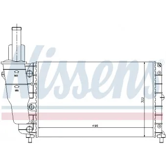 Radiateur, refroidissement du moteur NISSENS