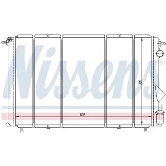 Radiateur, refroidissement du moteur NISSENS 692905