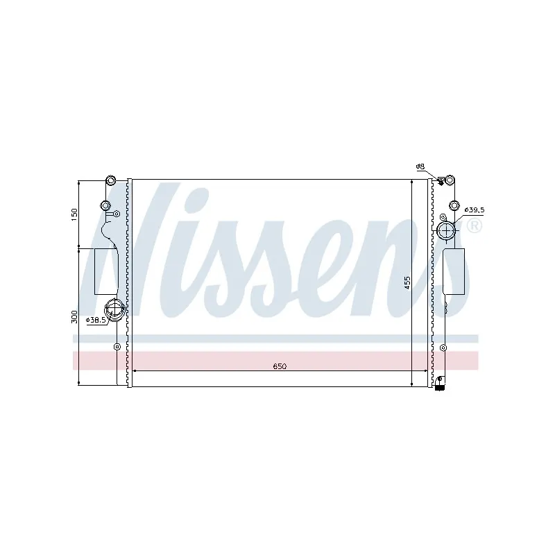 Radiateur, refroidissement du moteur NISSENS 693159