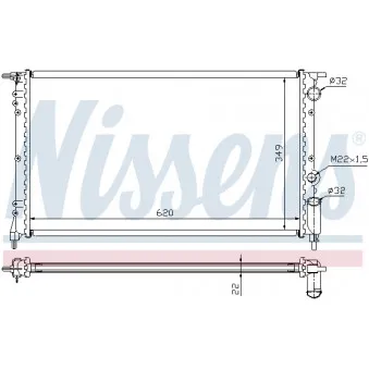 Radiateur, refroidissement du moteur NISSENS 694016