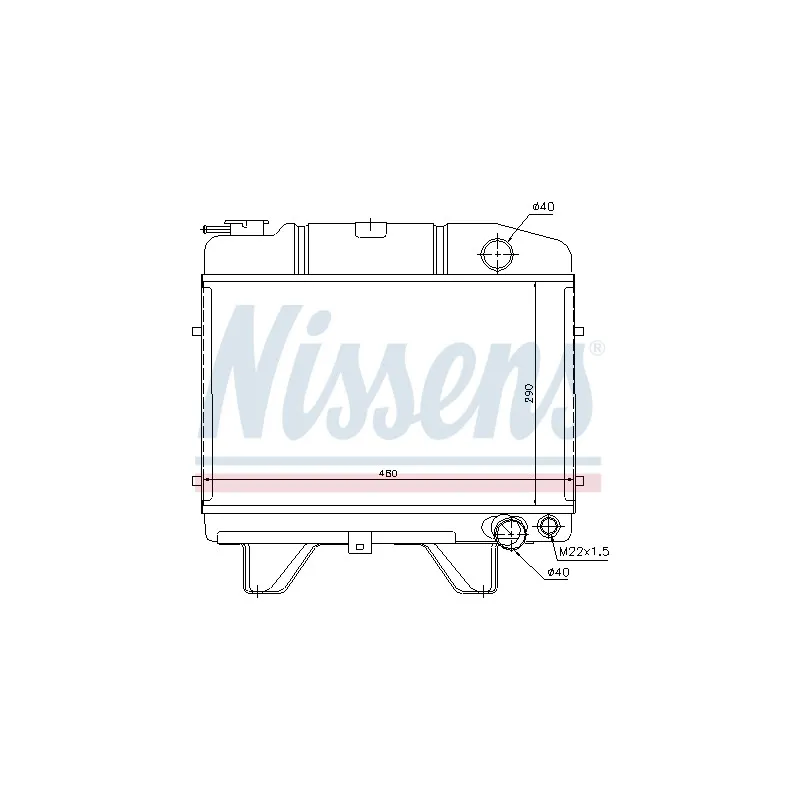 Radiateur, refroidissement du moteur NISSENS 694050