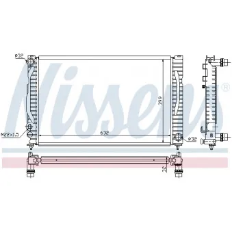 Radiateur, refroidissement du moteur NISSENS 694274