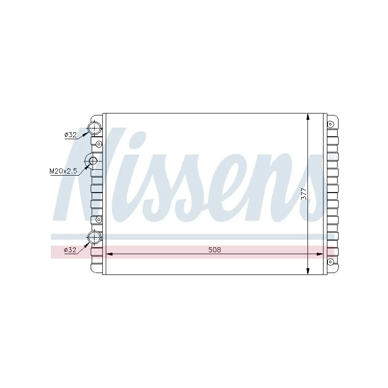 Radiateur, refroidissement du moteur NISSENS 694369