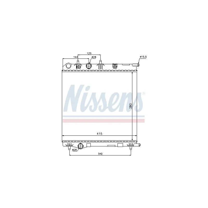 Radiateur, refroidissement du moteur NISSENS 694543