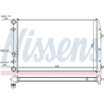 Radiateur, refroidissement du moteur NISSENS 694687