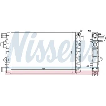 Radiateur, refroidissement du moteur NISSENS