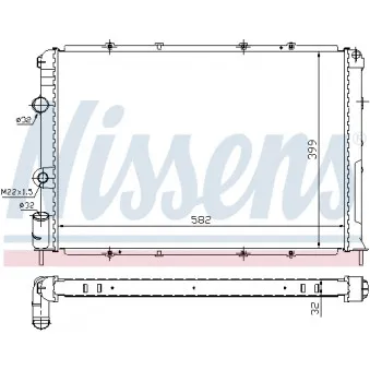 Radiateur, refroidissement du moteur NISSENS 695700