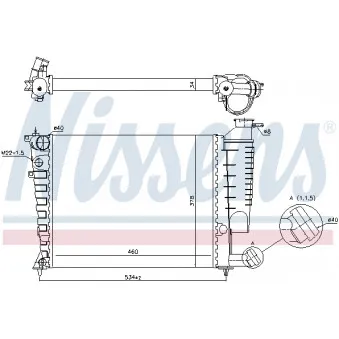 Radiateur, refroidissement du moteur NISSENS